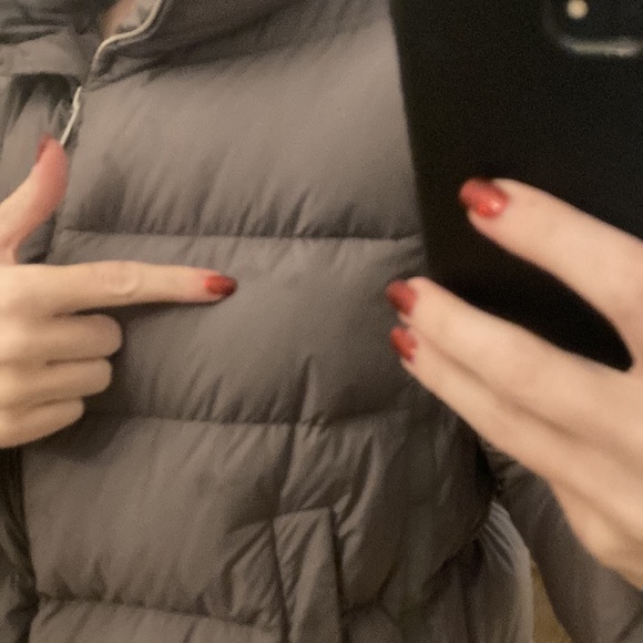 ADD Down Wonen’s Puffer Coat Grey Size Small - Picture 7 of 16